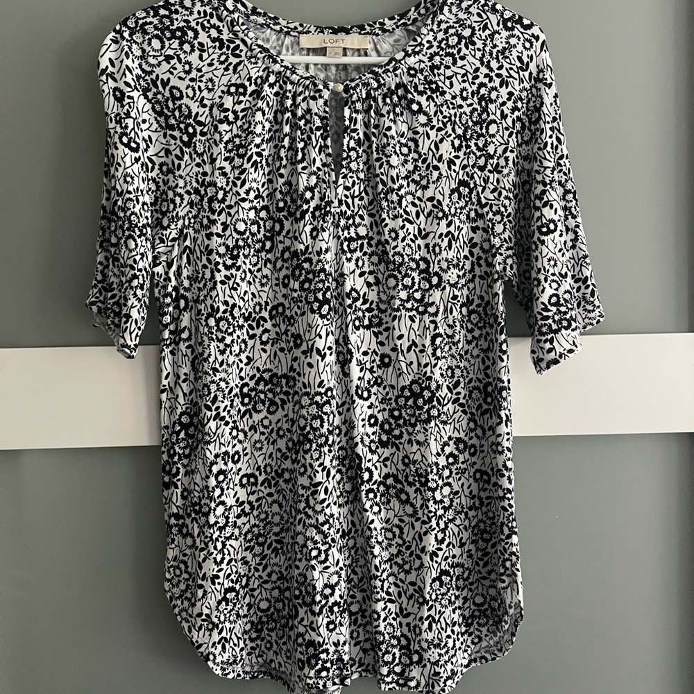 LOFT Floral Blouse
